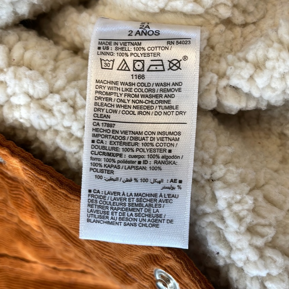 Toddler corduroy trucker jacket - Picture 4 of 4
